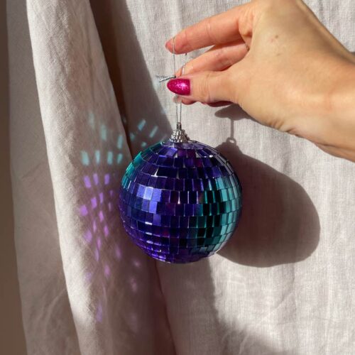 Colourful disco ball